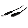 Thumbnail image of Audio Cable Stereo 3.5mm m/f Black 2m