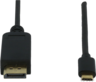 Miniatuurafbeelding van Cable USB C/m - DisplayPort/m 2m