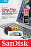 Vista previa de Stick USB SanDisk Ultra Flair 64GB, azul