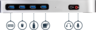 Vista previa de Adaptador USB-C - HDMI/DP/RJ45/USB/audio