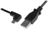 Miniatuurafbeelding van Cable USB 2.0 A/m-Micro B/m 90° 1m