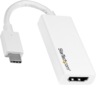 Vista previa de Adaptador USB tipo C m - HDMI h, blanco