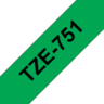 Brother TZe-751 24mmx8m Schriftband grün Vorschau