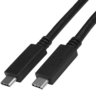 USB-C 3.1 m/m kábel 1 m, fekete előnézet