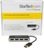 StarTech USB 2.0 hub 4 portos, fekete előnézet