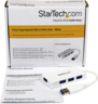 Vista previa de Hub USB 3.0 mini StarTech 4ptos., blanco