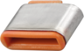 Miniatuurafbeelding van USB Typ C Port Schloss orange 10Stk