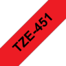 Brother TZe-451 24mmx8m Schriftband rot Vorschau