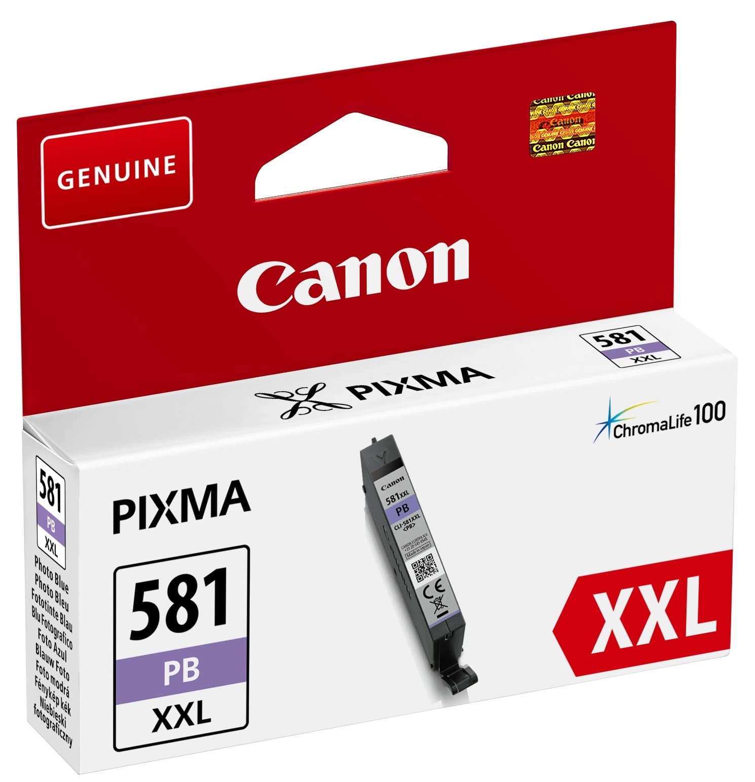 Canon CLI-581XXL tinta, fotókék előnézet