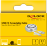 Thumbnail image of Delock USB-A - Micro-B/C Cable 0.46m