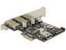 Anteprima di Interfaccia PCIe x1 USB 3.0 LP Delock