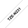 Widok produktu Brother Taśma TZe-N231 12mmx8m, biała w pomniejszeniu