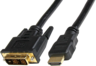 Vista previa de Cable HDMI(A) m/DVI-D m 0,5 m, negro