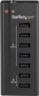Vista previa de Estac. carga USB StarTech 7 puertos neg.