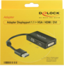 Delock DP - HDMI/DVI-D/VGA adapter előnézet
