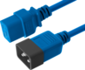 Aperçu de Câble alim. C20 m. - C19 f., 1 m bleu