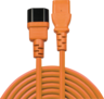 Miniatuurafbeelding van Power Cable C13/f - C14/m 2m Orange