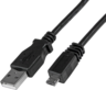 Miniatuurafbeelding van Cable USB 2.0 A/m-Micro B/m 1m Black