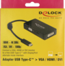 Miniatura obrázku Adaptér USB typ C - VGA/HDMI/DVI-D