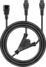 Widok produktu Kabel sieciowy 1x C14wt - 2x C5gn 2,5 m w pomniejszeniu
