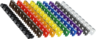 Anteprima di Clip cavi marcatori 0-9 colorati 100 pz.