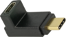 Miniatuurafbeelding van Adapter USB 3.1 C/m-C/f 90° Black
