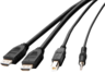 Miniatura obrázku Kabel KVM Belkin 2xHDMI, USB, audio 3 m