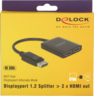 Aperçu de Répartiteur Delock DisplayPort-HDMI 1:2