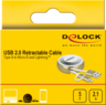 Thumbnail image of Delock USB A-Lightn/Micro-B Cable 0.46m