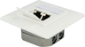 Miniatuurafbeelding van RJ45 Outlet FM 2x LSA+ Cat6a White