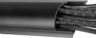 Aperçu de Gaine câbles semi-circ. 70x21 mm 1m noir