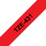 Brother TZe-431 12mmx8m Schriftband rot Vorschau