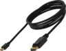 Miniatuurafbeelding van Cable DisplayPort/m-Mini DP/m 1.8m Black