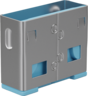 Imagem em miniatura de Cadeado USB A azul 10 un.