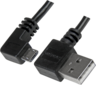 USB-A 2.0 90° - microB 90° m/m kábel 2 m előnézet
