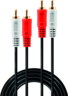 Vista previa de Cable 2xcinch m - 2x cinch m, 3 m, negro