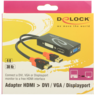Aperçu de Adaptateur HDMI m.-DisplayP./DVI/VGA f.