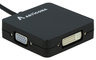 Miniatuurafbeelding van Adapter USB C/m - VGA+DVI+HDMI+DP/f