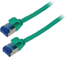 Aperçu de Câble patch RJ45 S/FTP Cat6a 0,25 m vert