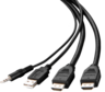 Miniatura obrázku Kabel KVM Belkin 2xHDMI, USB, audio 3 m