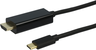 USB-C - HDMI m/m kábel 2 m, fekete előnézet