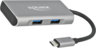 Miniatuurafbeelding van Delock USB Hub 3.1 4-port Black/Silver