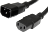 Miniatura obrázku El. kabel C13 zdířka - C14 kon. 1m černý