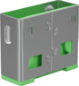 Thumbnail image of LINDY USB-A Port Blocker 10x Green