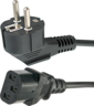 Miniatuurafbeelding van Power Cable Power/m-C13/f 2m Black