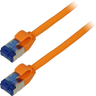 Aperçu de Câble patch RJ45 S/FTP Cat6a 10 m orange