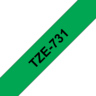 Anteprima di Nastro di scrittura TZe-731 12mmx8m verd