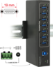 Aperçu de Hub USB 3.0 Delock Industrie 7 ports
