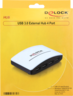 Delock USB Hub 3.0 4-Port schwarz/weiß Vorschau