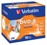 Widok produktu Verbatim DVD-R 4,7GB 16x Inkjet JC(10) w pomniejszeniu
